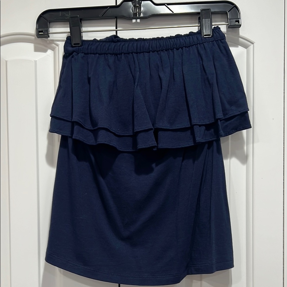 Lilly Pulitzer Women’s Navy Blue Ruffled Top- Size XS